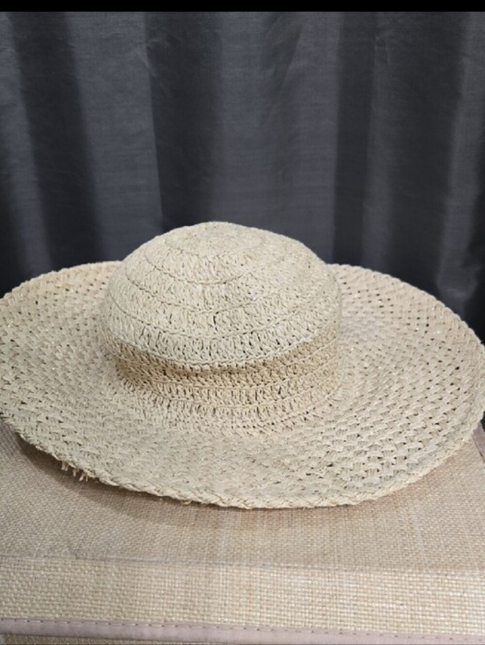 Wide Brim Straw Sun Hat in Natural